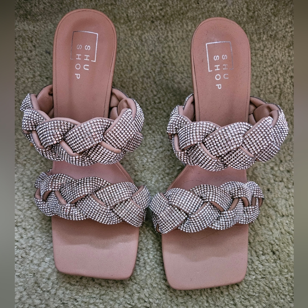 VICI Rhinestone Heeled Sandal